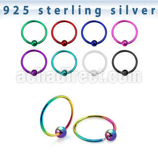 ns05bl aro nariz plata esterlina colores 0 6mm bola 8mm 1 pieza distribuidor mayorista