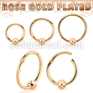 rssegh18b3 rose gold plated silver hinged segment ring 18g