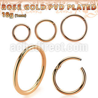 seghtt18 aro segmento bisagra acero quirurgico pvd oro rosa 1mm distribuidor mayorista