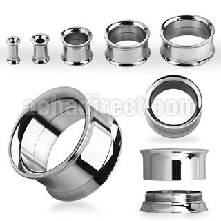 shp dilatacion tunel doble flare acero quirurgico rosca interna brillo espejo distribuidor