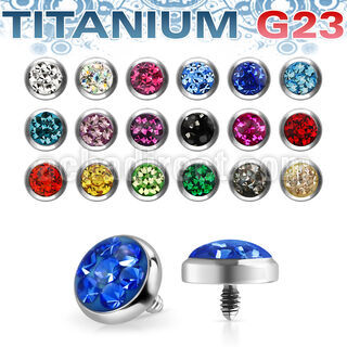 tafr5c microdermal titanio g23 5mm multi cristal ferido rosca interna base microdermal 2mm 2 5mm distribuidor