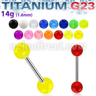 ubbuv barbell lengua titanio g23 bolas acrilico uv 6mm 16mm distribuidor mayorista