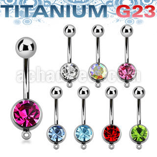 ubn1cgh piercing ombligo titanio g23 bola 8mm joya bisel bola titanio liso 5mm gancho conectar partes s venta