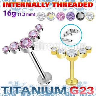 ulbin8 titanium g23 internally threaded labret 5 cz