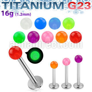 ulglb3 labret titanio g23 bola brilla oscuridad 3mm venta
