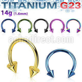 utcbcn barbell circular titanio g23 anodizado conos 4mm al por mayor