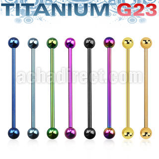 utinb barbell industrial anodizado titanio g23 bolas 5mm distribuidor mayorista