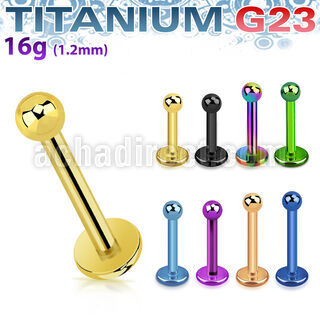 utlbb25 labret titanio g23 anodizado bolas 2 5mm venta