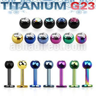 utlbc4 labret titanio g23 anodizado bola joya bisel 4mm venta