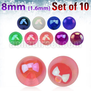 xabuvb8 set 10 bolas acrilicas recubrimiento ab 8mm rosca distribuidor