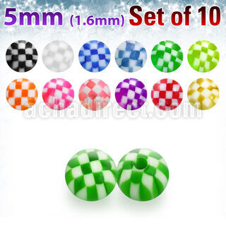 xckbal5 pack 10 bolas acrilicas cuadros 5mm rosca venta