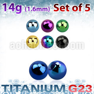 xubt4g pack 5 bolas titanio g23 anodizado 4mm rosca venta