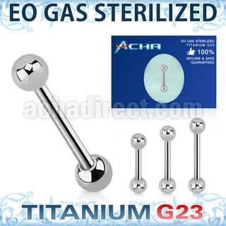 zubbeb piercing esterilizado barbell ceja titanio g23 bolas 3mm distribuidor mayorista