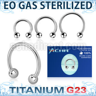 zucbeb piercing esterilizado barbell circular titanio g23 bolas 3mm distribuidor mayorista