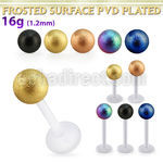 albfot5 labret bio flex bola acero quirurquico 5mm pvd superficie efecto esmerilado distribuidor