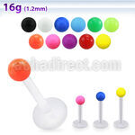 albsab3 labret bio flex bola acrilica color solido 3mm mayorista