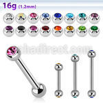 bbejb25 barbell ceja acero quirurgico bolas joya bisel 2 5mm distribuidor