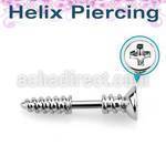 bber49b barbell helix acero quirurgico tornillo estrella rosca rosca distribuidor