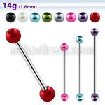 bbipr5 barbell industrial acero quirurgico 316l bolas perla 5mm mayorista