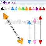 bbivn5 barbell industrial acero quirurgico 316l conos acrilico uv 5mm distribuidor mayorista