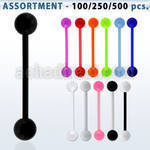 blk338 surtido piercings surtidas barbells lengua acrilicos uv bolas acrilicas 6mm 16mm al por mayor