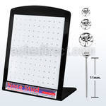 brnymc7 display 120 piercing nariz doblar tu mismo plata 925 0 6mm cristal claro redondo 1.25mm 1 5mm 2mm distribuidor mayorista