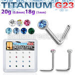 bxunl3 titanium g23 nose studs 20g 18g color 16pcs