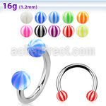cbebe barbell circular acero quirurgico bolas acrilicas pelota playa 3mm 8mm distribuidor