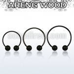 cbmtar8l barbell circular diametro acero 316l anodizado bolas 8mm bolas madera areng usar como arete al por mayor
