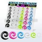 dmxp16 display 36 expansores espiral acrilicos 2 5mm 8mm distribuidor mayorista