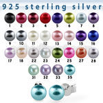 espr par piercing oreja perlas falstas plata esterlina 925 al por mayor