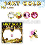 g14ifb3 microdermal oro 14 kts 3mm cristal bisel rosca interna base microdermal 2mm 2 5mm al por mayor