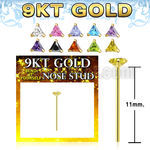 g9yztm1 piercing nariz doblarlo tu mismo oro cz triangulo