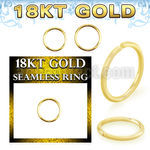 ggsel20 18k gold seamless ring 20g