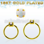 gpnho25 aros nariz continuos plata 925 oro 18 kts opalo 2 5mm engastado distribuidor