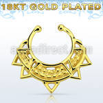 gpsepd10 falso septum plata 925 oro 18 kts 1mm amplio grabado indio 12mm distribuidor