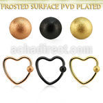 hcrt16f3 aro bola presion corazon acero anodizado bola acero esmerilado