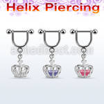 heuz12 piercing helix estribo acero quirurgico mayorista
