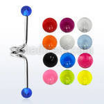 incvb5 barbell industrial espiral acero quirurgico bolas uv 5mm distribuidor mayorista