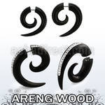 isparf plug falso madera areng espiral multi cristal ferido barra acero 316l venta