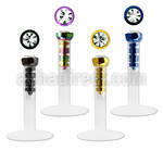 lbitj labret bio flexible bola joya bisel anodizada labret transparente venta