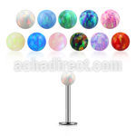 lbop3xs mayorista labret acero 316l bola opalo 3mm distribuidor