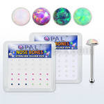 nbo15 caja 36 piercing nariz hueso plata 925 0 6mm opalos sinteticos redondos 1 5mm venta