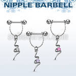 npdl20 banana pezon acero quirurgico bolas 5mm conectadas espiral zirconia redonda distribuidor mayorista