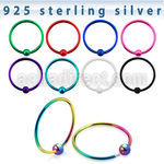 ns07bl aro nariz plata esterlina colores 0 6mm bola 12mm 1 pieza distribuidor