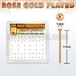 nymx5rs caja 52 plata 925 piercing nariz doblar tu mismo 0 6mm oro rosa redonda 1mm mayorista