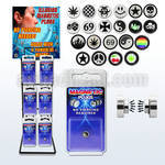 rkmmp6 display 72 falso plug acero magnetico logos variados distribuidor