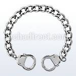 sb80 brazalete uniones acero inoxidable brillo espejo cierre esposa mayorista