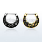 sepf16 septum clicker negro barra cierre acero 316l mayorista