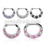 sepg16 septum clicker 5 cristal 5 tornillos barra cierre acero 316l distribuidor